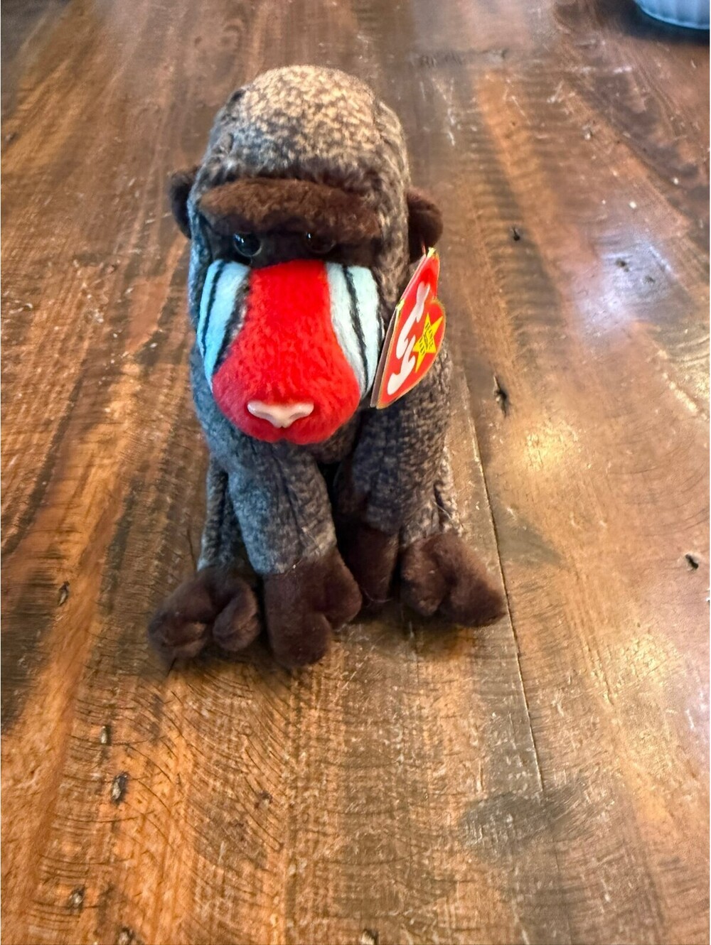 Ty Beanie Baby Cheeks the Baboon Plush Toy
